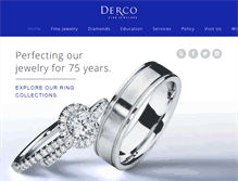 Tablet Screenshot of dercodiamonds.com
